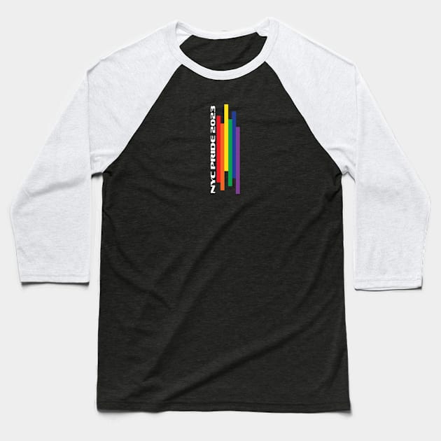 NYC Pride 2023 Baseball T-Shirt by DADDY DD